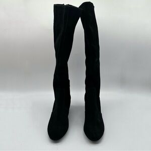 Steve Madden Haydun Black Over the Knee Full Zip Boots 7
